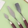 7Pcs Stainless Steel Oil Painting Knives Artist Crafts Spatula Palette Knife Mixing Knife Scraper Art Tools