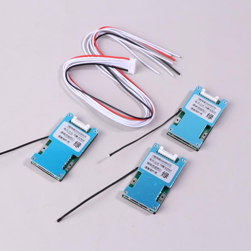 Bms 7S 24V 15A 20A 25A Li-Ion Litium 18650 Batteriladebeskyttelseskort Med Temperaturbalansert For Ebike/Escooter