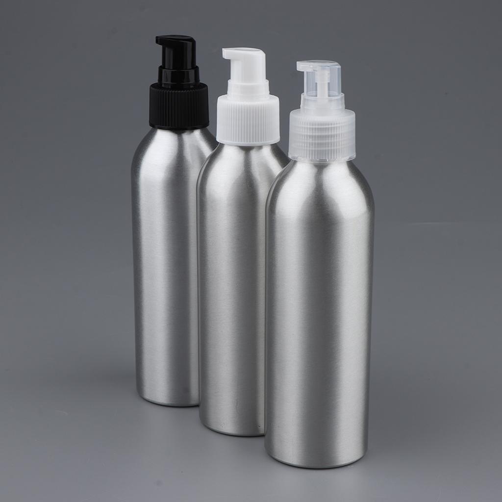 8oz Empty Aluminum Bottle with Pump Containers 2Pcs