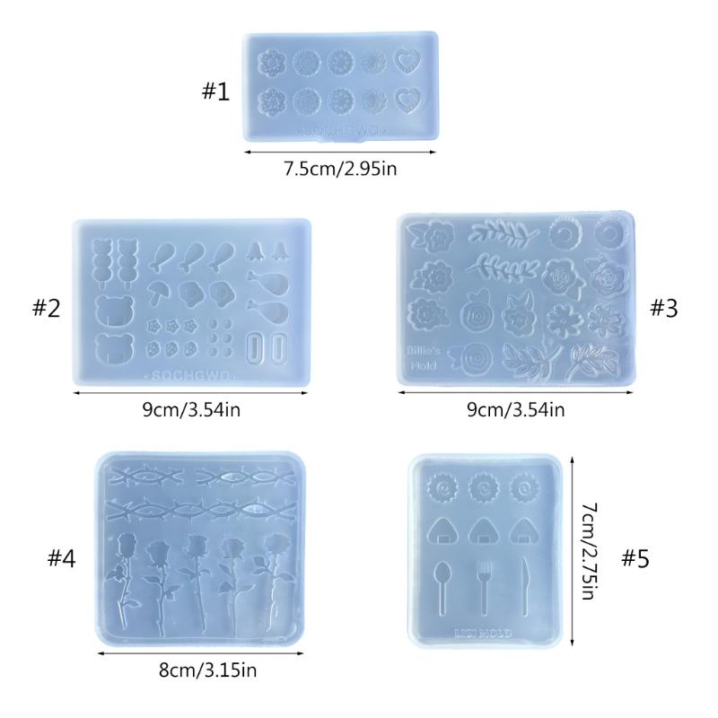 Antihaft-Silikonform Leckeres Essen-Themen-Gießform Vielseitige Backformen für Kuchen/Schokolade/Kekse/Süßigkeiten