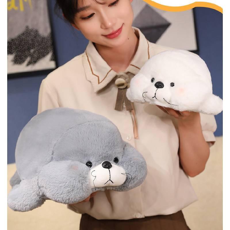 Adorable Soft Seal Plush Toy Pillow For Cozy Sleep Decor In Ocean Theme Design