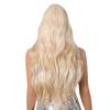 Qi Bangs Platinum Barbie Wind Big Wave Long Curly Hair Fluffy Facial Wig Full Headgear Wig