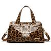 Leopard Print Women's Bag Crossbody Bag Middle-Aged Mother Bag Pu Shoulder Bag Handbag