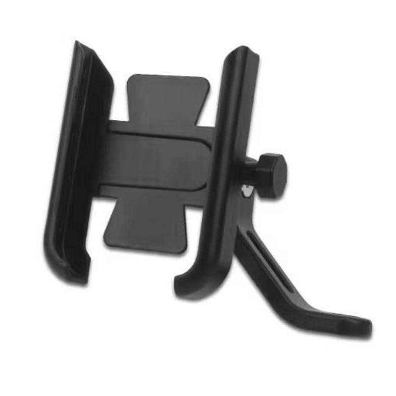 Aluminum Motorcycle Phone Holder 360 Degree Rotatable Phone Stand not Slip Designs Easy Installation for Secure Grip