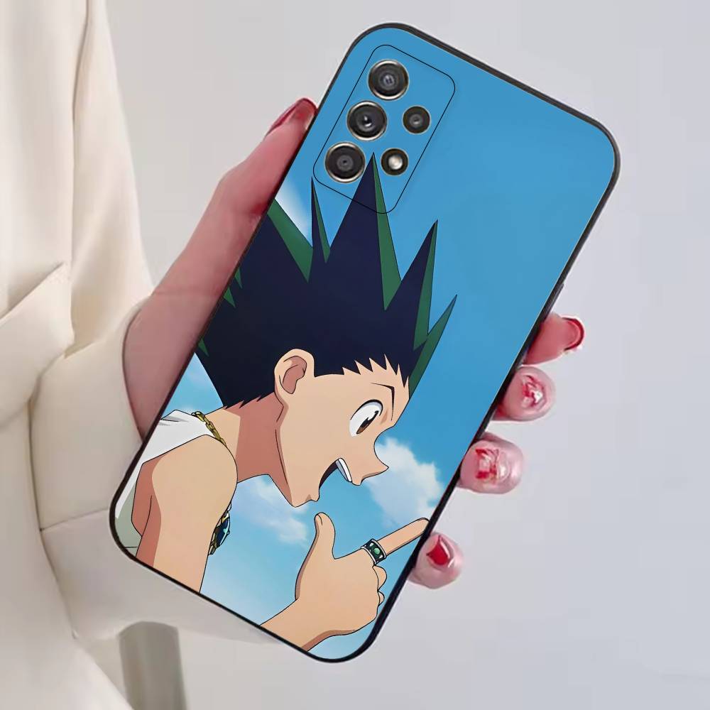 Japanse Manga H-Hunter Gon Freecss Telefoonhoesje Voor Samsung S25,S24,S21,S22,S23,S30,Ultra,S20,Plus,Fe,Lite,Note,10,Zwarte Cover