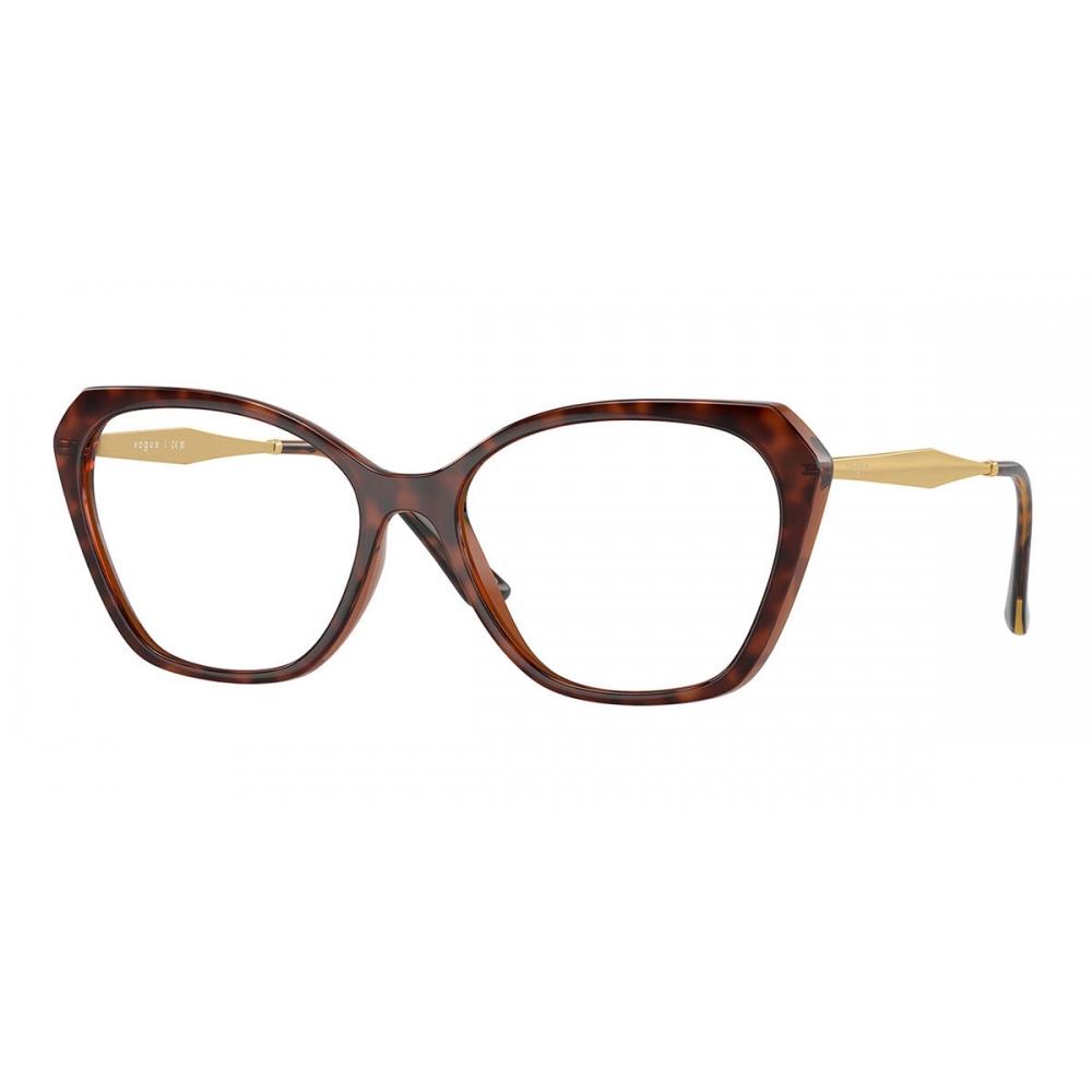 

Vogue Eyewear Vo5522 2386 Women Eyeglasses Tortoise Light Brown Top/54-16-140