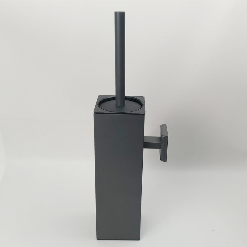 304 Stainless Steel Floor-Standing Toilet Brush with Punch-Free Wall Mount & Deodorizing Long Handle