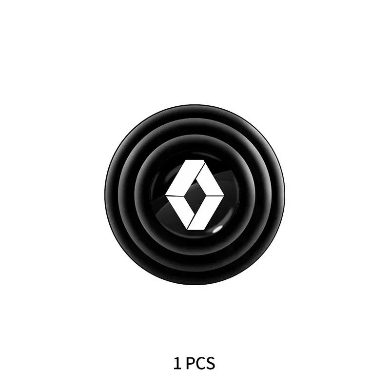Silicone Car Logo Door Trunk Shock Absorber Sticker Gaskets Pads For Renault Megane 2 3 Clio Scenic Duster Kaptur Captur Logan Z555
