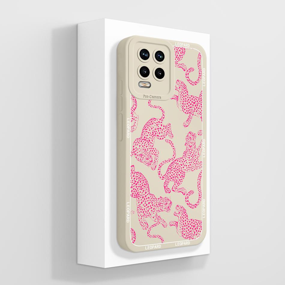 For Realme 8 Pro 8i 8S Phone Case Cute Flower Patterns Soft Liquid Silicone Full Coverage Cover For Realme 8Pro Anti Drop Shell