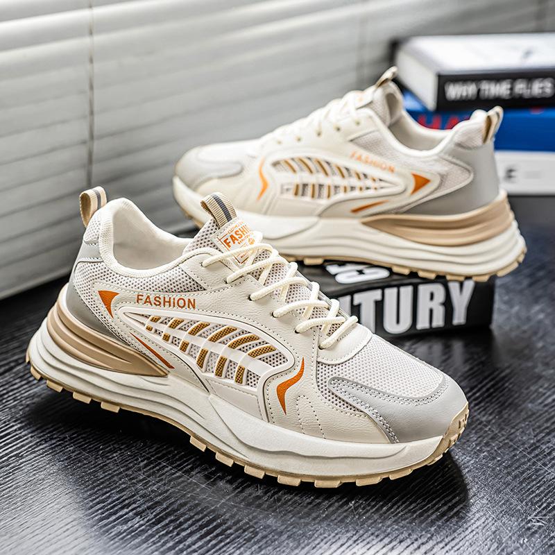 Oddychające buty sportowe z siateczki Męskie Modne Wszechstronne Buty Casual na Platformie Trendy Buty Wiosna Nowe