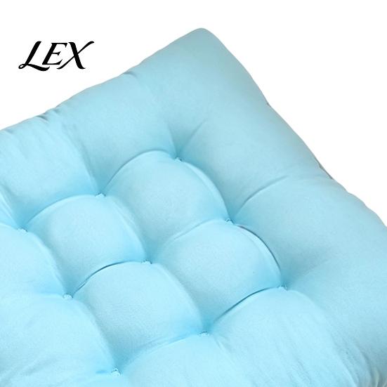 Car Seat Comfort Cushion Square Chair with Ties, Ultra Soft Office Cushion, 15.75"x15.75" Breathable Pad for Home Work All Seasons