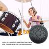 6 inch 11 Tune Hollow Drum Notes Percussion Musical Instrument Hand Pan Tank Drum Steel Tongue Drum with Bag Drumsticks Sticker