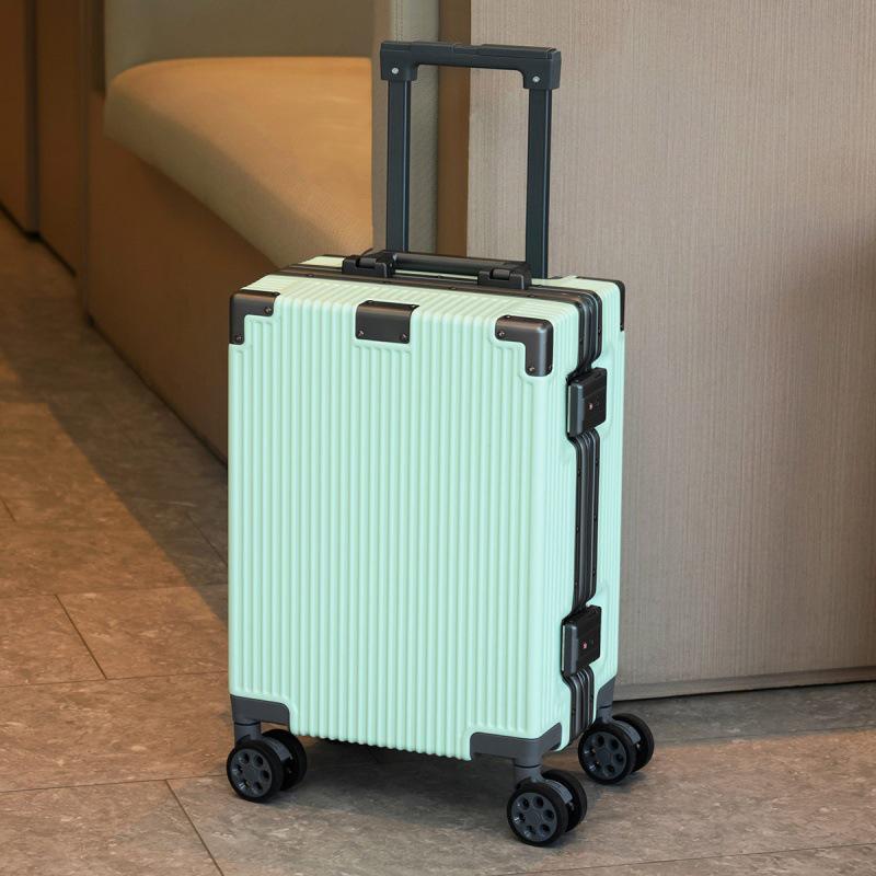 16-inch Pink AirAsia Aluminum Frame Carry-On Suitcase for Men and Women - Approved for Spring Airlines