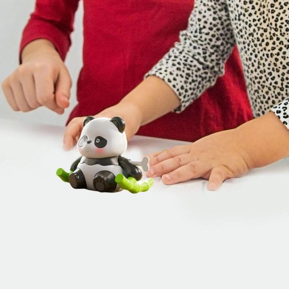 Interactive Wind up Panda Toy Animal Panda Clockwork Toys Guide Crawling Walking Panda Toy  Head-up