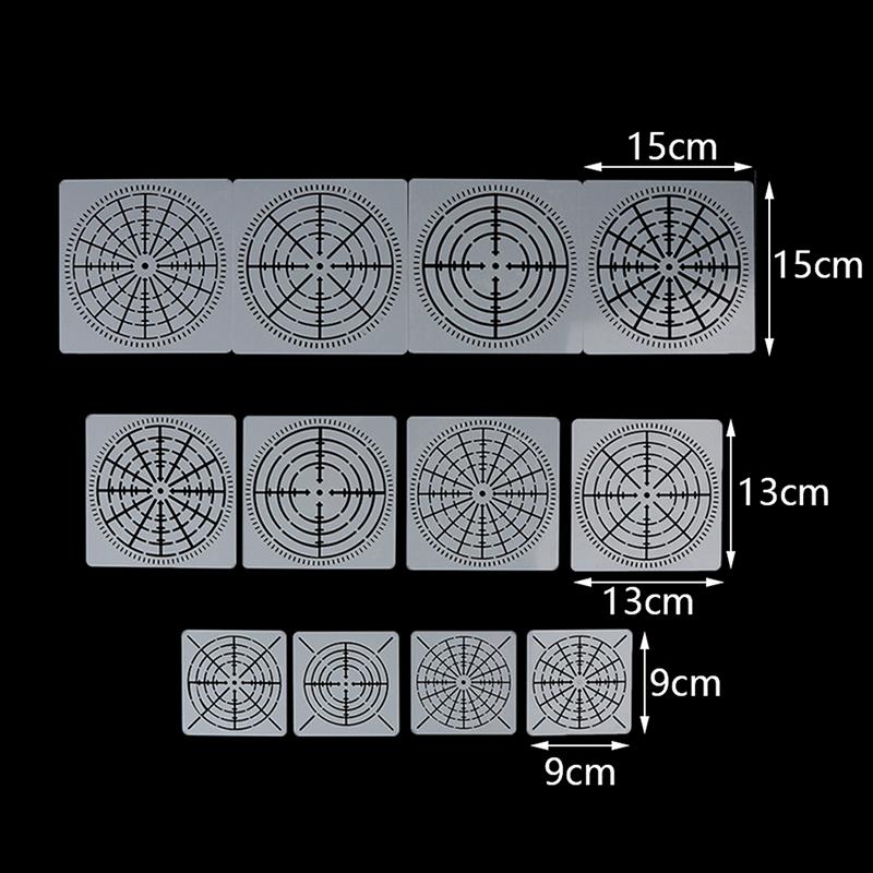 DIY 12PCS Reusable Mylar Mandala Dotting Painting Stencils Templates Craft Tools