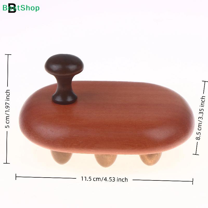 Wooden Massage Tool | Natural Wood Body Massager with Acupressure Nodes for Relaxation