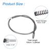 uxcell 3.28ft Drain Auger Cable, Pipe Cleaning Spring Clog Removal, Flexible Plumbing Snake Pipe Drain Cleaner for Kitchen Shower Sinks