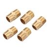 1 2  Brass Pipe Fitting Hex Nipple Water Tube Connecting Accessories (5pcs)