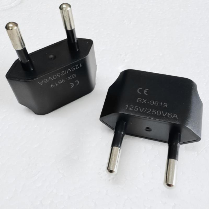 Adapter wtyczki zasilania podróżny z USA do Europy Płaski na Okrągły Amerykański na Europejski Gniazdko Adapter ładowania do telefonu komórkowego