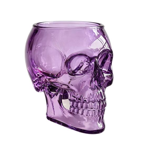 Gothic Skull Wall Vase Tabletop or Wall Mounted Flower Vase Translucent Skull Vase