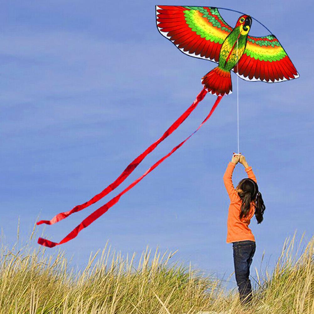 1 Pcs Parrot Kite Small Children's Animal Cartoon Kite Outdoor Toy Kite Children's Toy