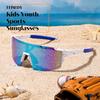 Kids Sports Sunglasses for Children UV400 Ultra Lightweight Sunglasses for Golf Jogging Baseball Bus Fishing Mountaineering Bicycle Cycling UV
