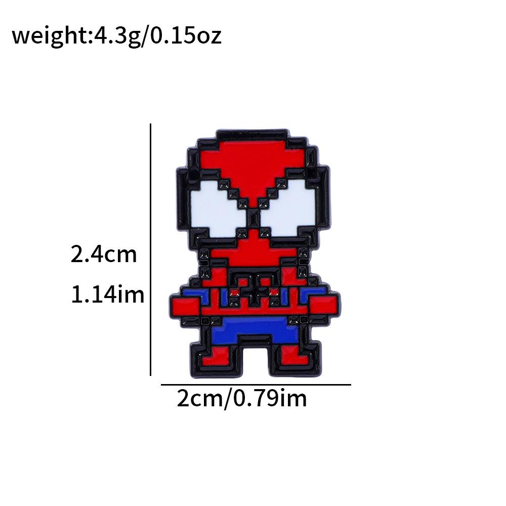 89 Spider-Man Alloy Brooch Marvel Superhero Spider-Man Metal Badge Backpack Jacket Personalized Decoration