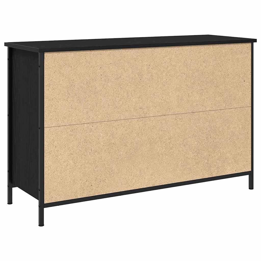 TV Cabinet Set Black Oak Effect 101 x 35 x 65 cm
