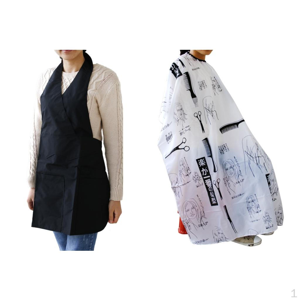 

2 шт. Парикмахерский пеньюар для стрижки, парикмахерский фартук, ткань для стайлинга