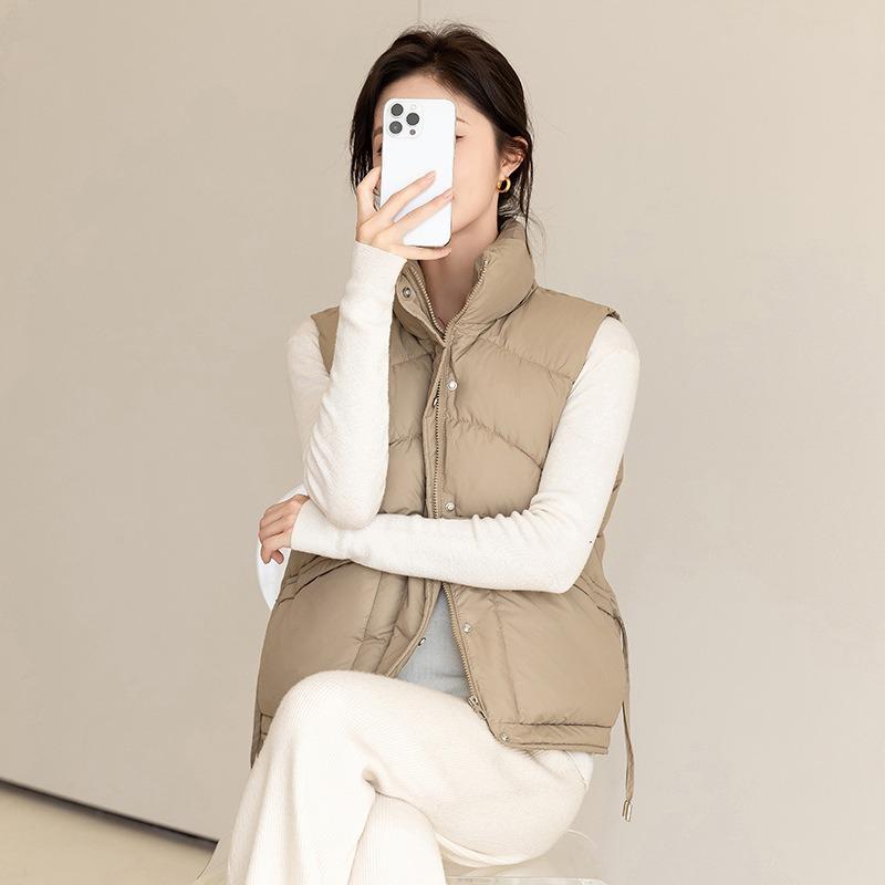 

Жилет женский короткий осенне-зимний новый свободный стеганый жилет с воротником-стойкой 3XL suggestion [155--170] catties