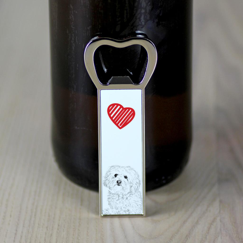 Bolończyk, Bolognese - Otwieracz Do Butelek Z Psem, Personalizowany Otwieracz Na Lodówkę, Wyjątkowy Upominek Dla Mężczyzny Marki Art-Dog