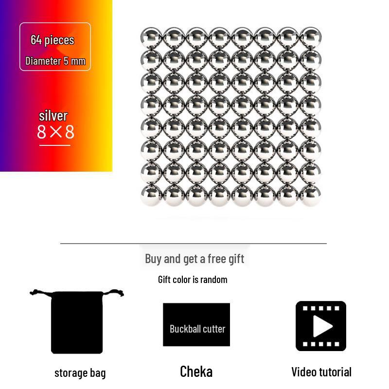 Buck Ball 1000: Magnetic Balls & Sticks Educational Set for Decompression & Creativity