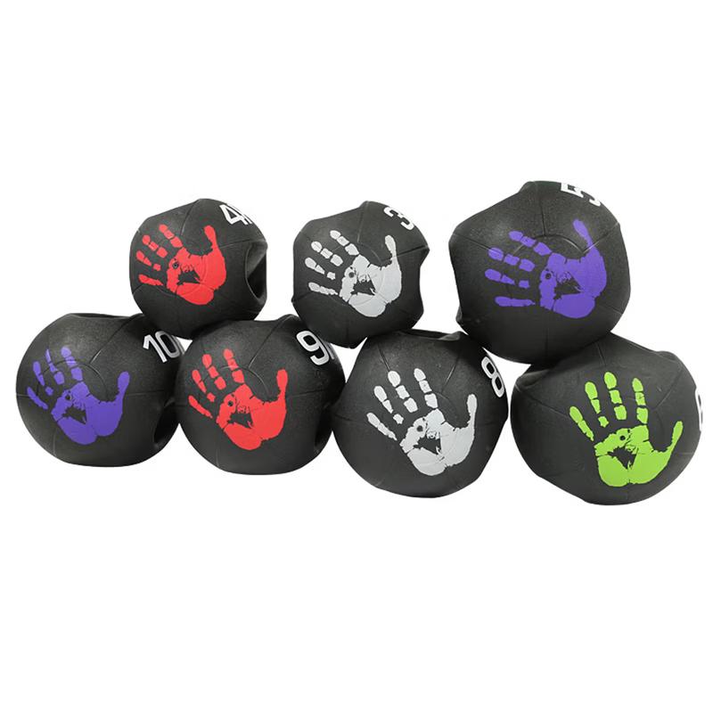 Yezheng Dual-Grip Rubber Medicine Training Ball