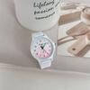 Silicone Strap Quartz Watch Quartz Movement Watch Creative Women's Watch  Gift