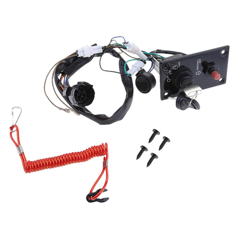 For Suzuki Outboard Engine Single Ignition Key Switch Panel Assembly 37100-96J24