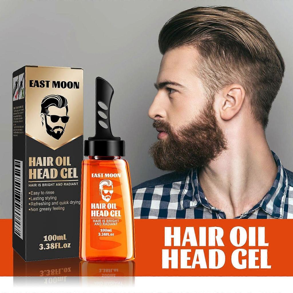 East Moon Herren Wachs Haar Kamm, Retro Seitenscheitel Frisur, Feuchtigkeitsspendend Und Langanhaltend, Ein Kamm Um Den Style Zu Setzen