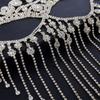 Retro Face Chain Luxury Veil Mask Bohemian Style Tassel Mask  for Women