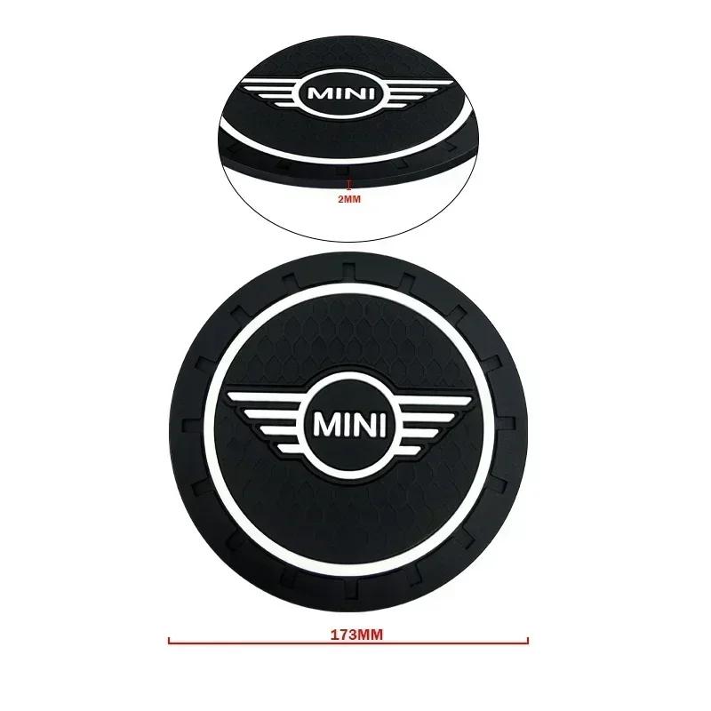 Cars R56 For BMW MINI 1/2PCS Car Coasters Water Cup Anti-Slip Silicone Coaster Car Goods For BMW Mini Cooper R56 R50 R53 F56 R60