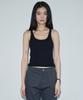 SIS A Deep Scoop Neckline Sleeveless [Black]