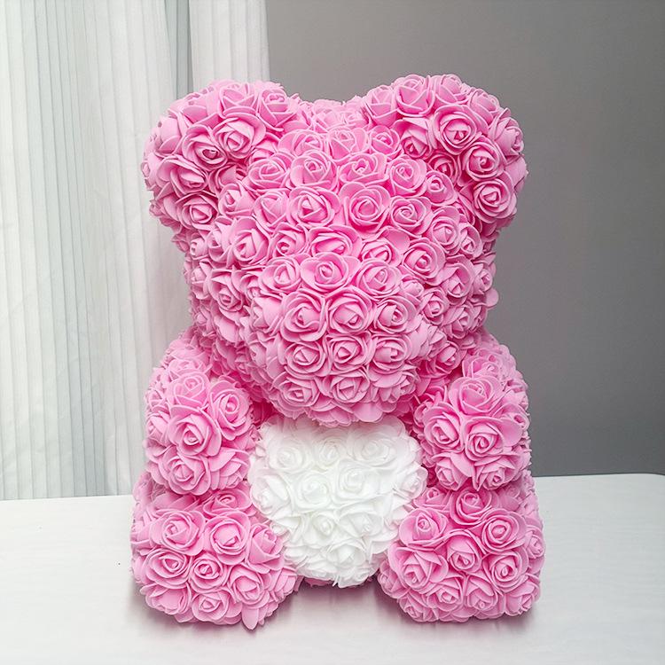 Rose Bear: Preserved Flower Gift for Girlfriend - Perfect for Birthdays, Valentine's, and Proposals
