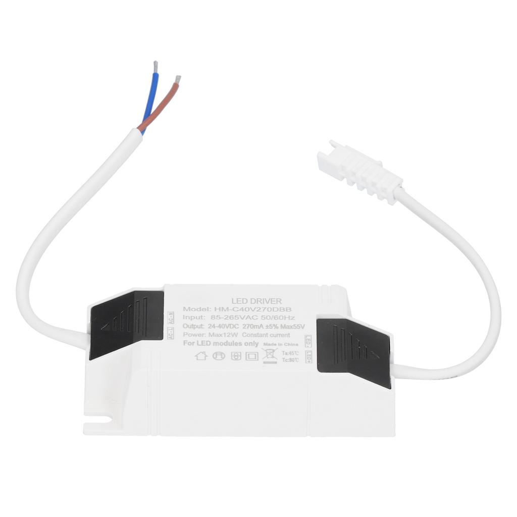 12W LED Driver Constant Current 270mA Input AC85‑265V Output DC24‑40V Power Transformer