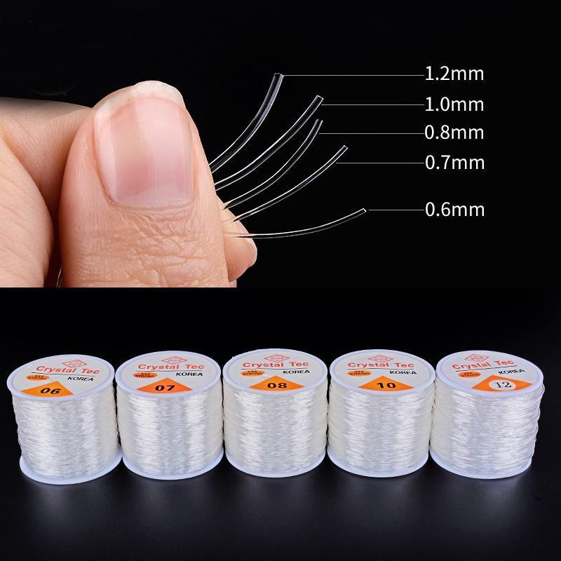 Plastic Crystal Elastic Stretch Cord Beading Thread Jewelry Making Supply Wire String for DIY Bracelet Necklace Craft