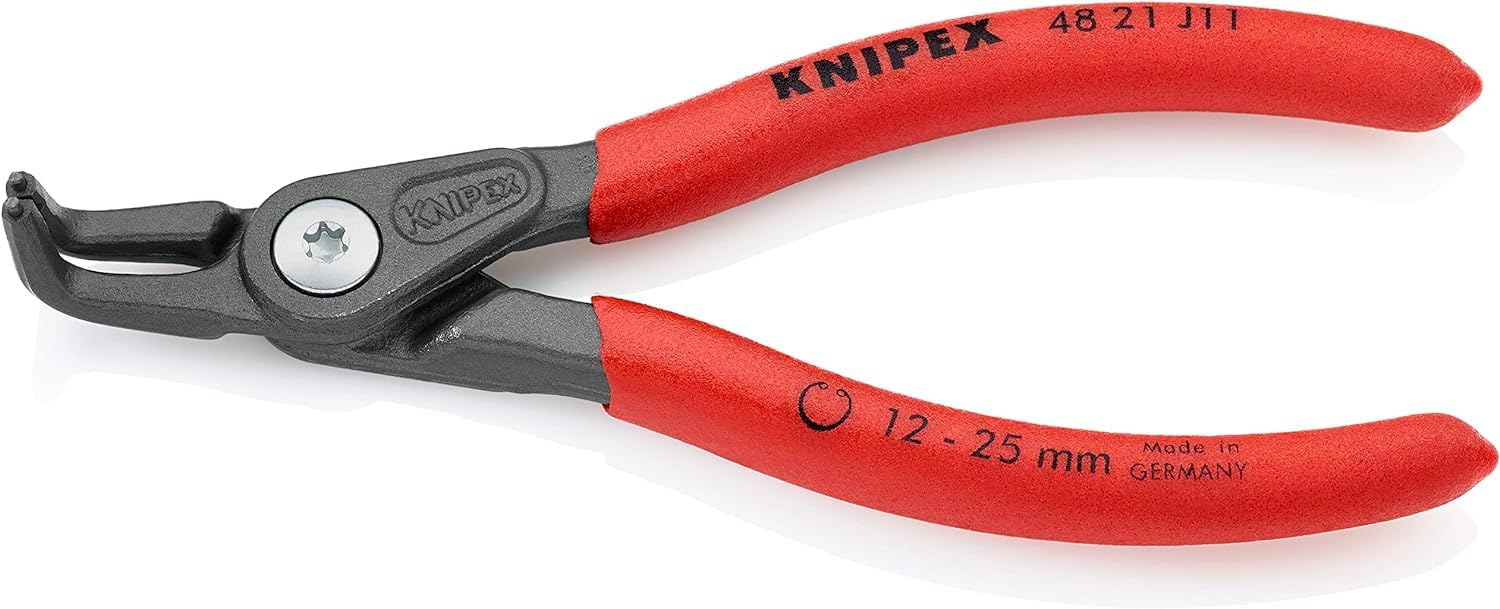 

KNIPEX Precision Snap Ring Pliers for Curved 4821-J11 Holes, (SB)