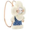 LOUIS VUITTON Vivienne Shearling Backpack Regular Women's White & Blue M26786