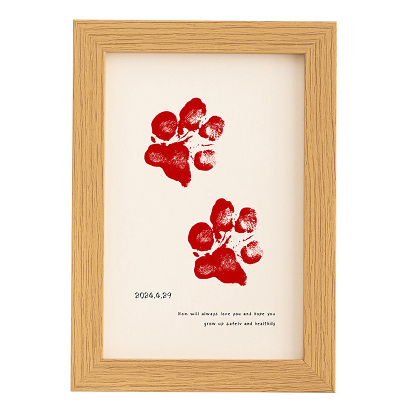 

Фоторамка с принтом собачьей лапы, персонализированная печатная фоторамка для спальни, гостиной 6 inch