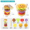 Rotating Hamburger Stacking Toy - Educational Early Learning Gift for Infants and Toddlers