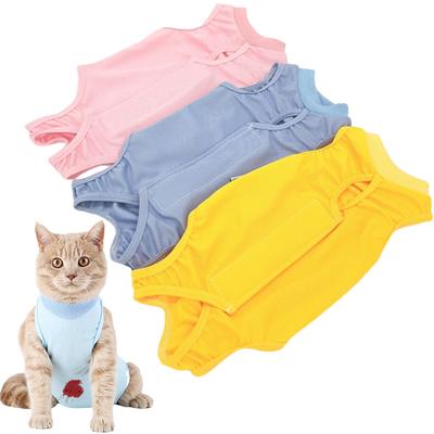 Vestito per gatti sterilizzazione anti-leccamento per piccoli cani gatti svezzamento traspirante cucciolo antigraffio body fascia