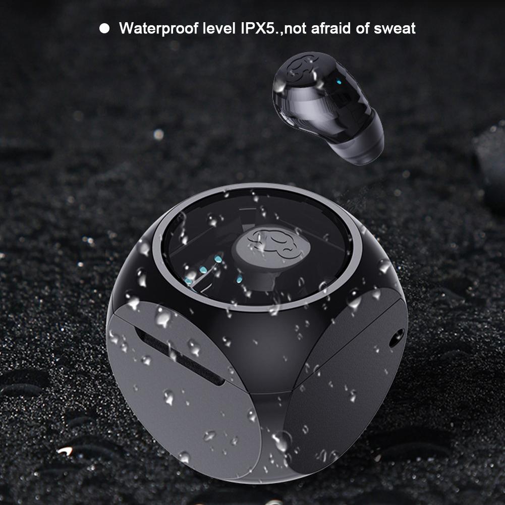 1PC Mini Sleep Bluetooth Headset In-Ear With Charging Case Invisible Sports Business Headphones