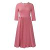 Damen Herbst Neue Mode Temperament Elegante Einfarbig Plissee Kleid