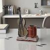 Retro Desk Decor Vintage Saxophone & Violin Pen Holder, Resin Musical Instrument Organizer, Weighted Artistic Organizer Base Pencil Stand for